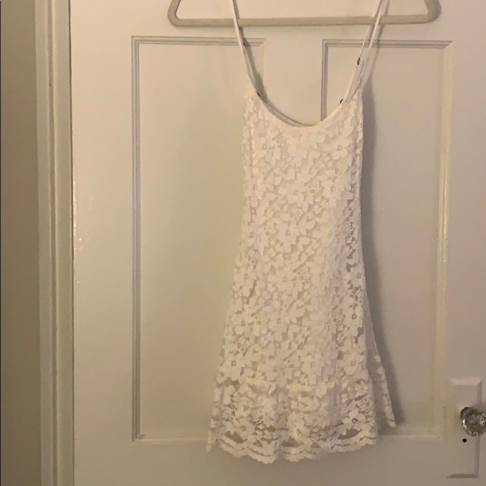 White lace dress